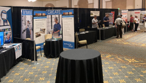 Pipe and Drape Booths at Expo