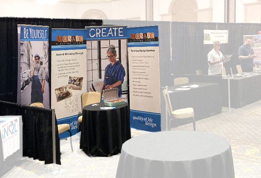 Elegant Trade Show Booth Example