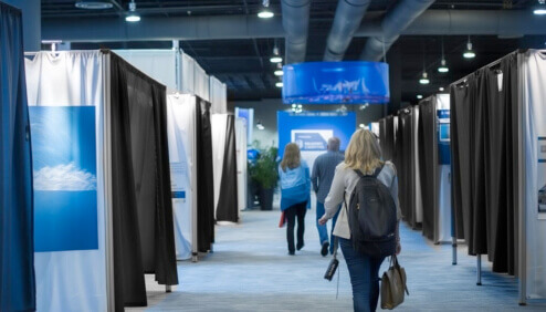 Trade Show Booth Designs at an Expo